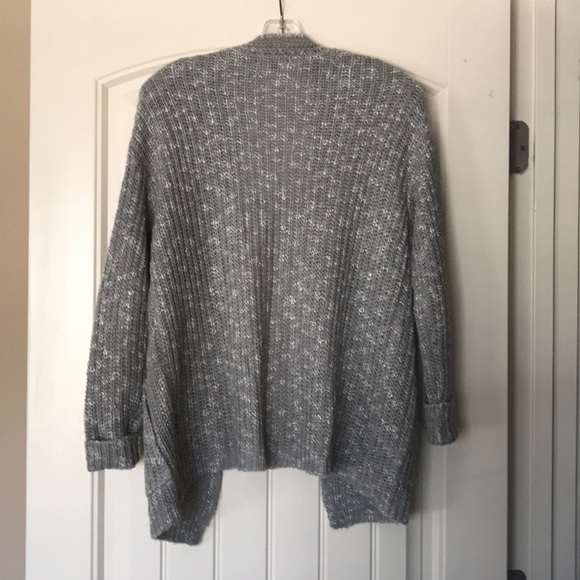 Beautiful gray open front cardi. Basically New! - Picture 4 of 5